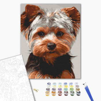 Картина за номерами ArtCraft Йоркшир-тер'єр 40x50 см (11644-AC) - Pampik - 4