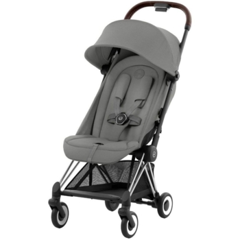 Прогулянковий візочок Cybex Coya Chrome Dark Brown Mirage Grey, сірий (522004395) - Pampik
