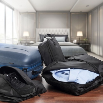 Набір дорожніх органайзерів для одягу Schwarzwolf Kiotari, чорний (F3408600AJ3) - Pampik - 8