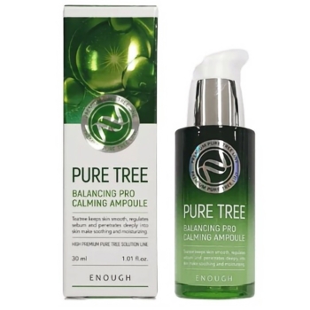 Сыворотка для лица Enough Pure Tree Balancing Pro Calming Ampoule Чайное дерево, 30 мл - Pampik