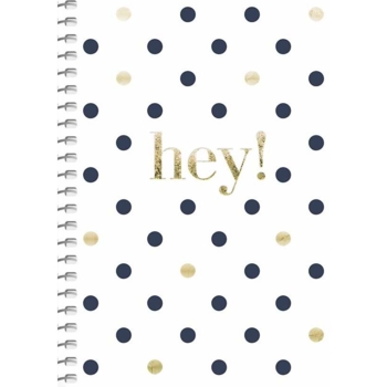 Блокнот для записей Student, А6, в клеточку, спираль, 80 л., В горошек (A6-SC-080-6088K) - Pampik