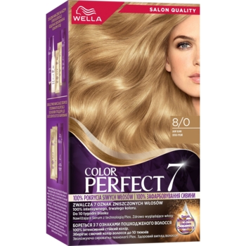 Стойкая крем-краска для волос Wella Color Perfect 8/0 Светло-русый - Pampik
