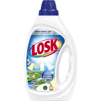 Гель для стирки Losk Горное Озеро для белых и светлых вещей 0.99 л - Pampik