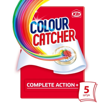 Серветки для прання K2r Colour Catcher кольоропоглинання, 5 шт. - Pampik