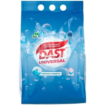Пральний порошок Dast Universal Морська свіжість безфосфатний, 2.4 кг - Pampik
