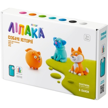Набор пластилина Липака Собачьи истории: шпиц, мопс, шиба-ину (60047-UA01) - Pampik - 2