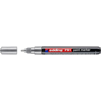 Маркер Edding Paint конусообразный 1-2 мм серебряный (e-791/13) - Pampik