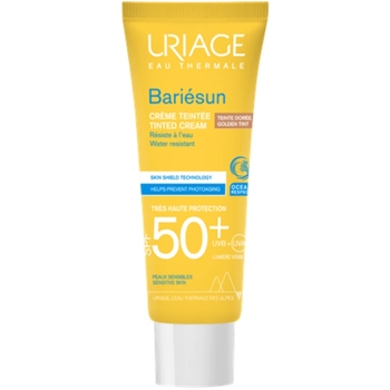 Солнцезащитный тональный крем Uriage Bariesun SPF50+, золотистый, 50 мл - Pampik