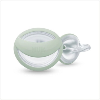 Пустушка ортодонтична Nuk Mommy Feel, розмір 3, зелена/біла, 2 шт. (3952561) - Pampik - 2