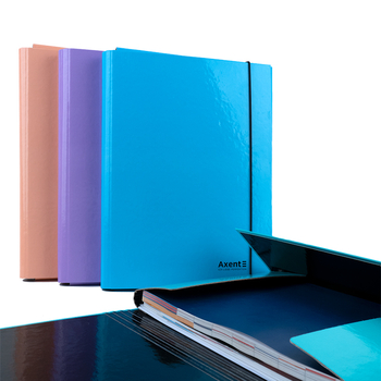 Папка на гумках об'ємна Axent Pastelini А4 м'ятна (1213-18-A) - Pampik - 4