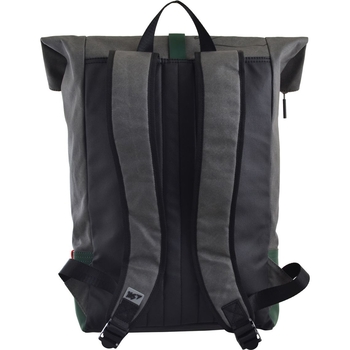 Рюкзак міський Yes Roll-top T-77 Green anthracite, черный (557430) - Pampik - 2