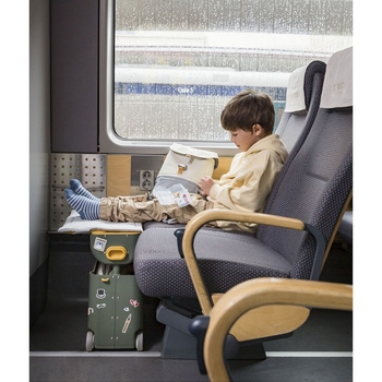 Валіза-ліжечко для подорожей Stokke JetKids Bedbox Golden Olive, темно-зелена (534507) - Pampik - 7