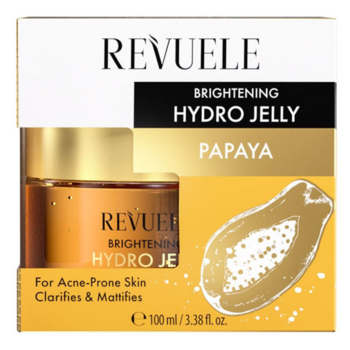 Гідро-желе для обличчя Revuele Fruity Face Care, відбілююче, папайя, 100 мл - Pampik