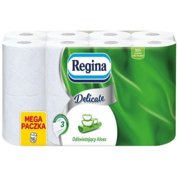 Туалетний папір Regina Aloe Vera FSC Алое Вера тришаровий 16 рулонів - Pampik