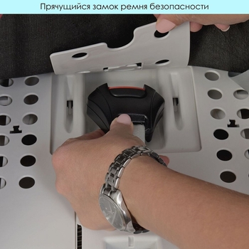 Автокрісло El Camino i-Trust ME 1081, світло-сіре (25014) - Pampik - 11