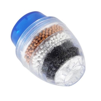 П'ятишаровий вугільний фільтр води для крана Supretto, блакитний (7150-0001) - Pampik