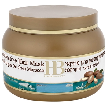 Маска для пошкодженого волосся Health&Beauty, з олією арганії марокканської, 250 мл - Pampik