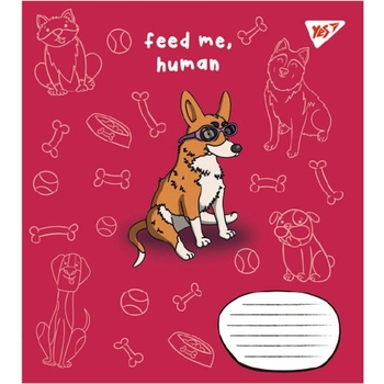 Набір зошитів Yes Feed me, в лінію, 12 аркушів, 25 шт. (766543) - Pampik