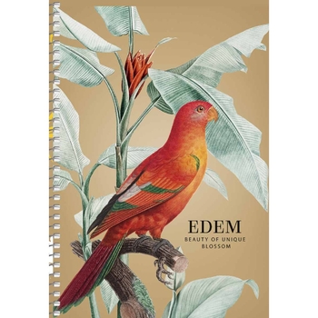 Тетрадь для записей Student А5, без линовки, спираль, 96 л., Оранжевый попугай (A5-SC-096-6103) - Pampik