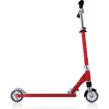 Самокат Globber Flow element comfort lights, колеса з підсвічуванням, червоний (727-102) - Pampik - 2