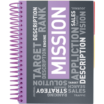 Блокнот з розділювачами Axent A5 в клітинку 120 аркушів фіолетовий (8405-07-A) - Pampik