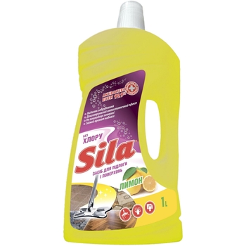 Засіб для миття підлоги і поверхонь Sila Лимон, 1 л - Pampik