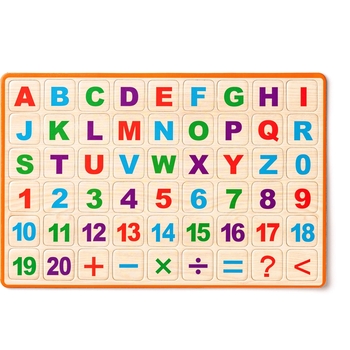 Двостороння дошка Woody ABC з магнітними літерами (90107) - Pampik - 2