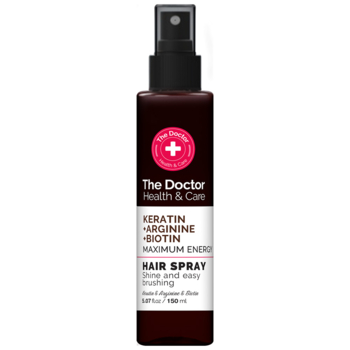 Спрей для волос The Doctor Health&Care Keratin + Arginine + Biotin Maximum Energy Hair Spray, 150 мл - Pampik