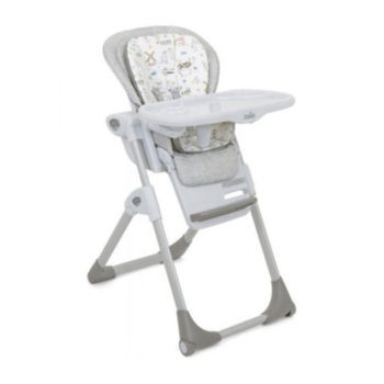 Стульчик для кормления Joie Mimzy Recline, Farm Friends, серый (H1013DAFMF000) - Pampik