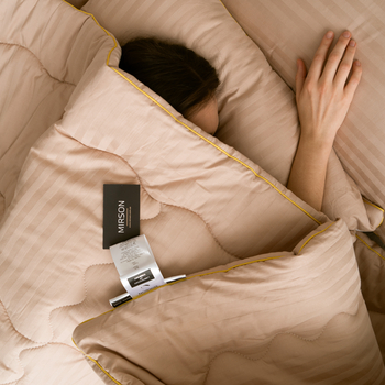 Ковдра вовняна MirSon Carmela Hand Made Екстра Преміум №0344, зимова, 110x140 см, світло-жовта - Pampik - 6