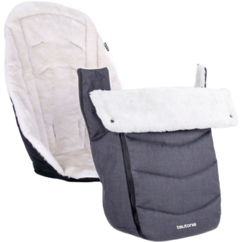 Зимний набор для коляски Teutonia Melange Grey - Pampik