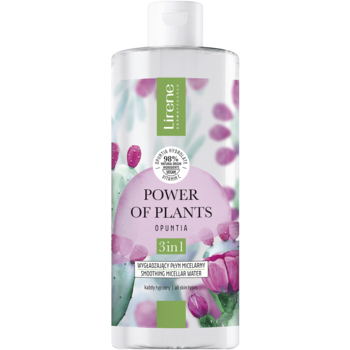 Розгладжувальна міцелярна вода Lirene Power of Plants Opuntia 3 in 1 400 мл - Pampik