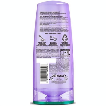 Зволожувальний бальзам для волосся L'Oreal Paris Elseve Hyaluron Pure схильного до жирності, 200 мл - Pampik - 2