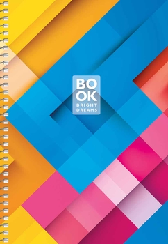 Тетрадь для записей Student А5, в клеточку, спираль, 80 л., Абстракция квадратики (A5-SC-080-6099K) - Pampik