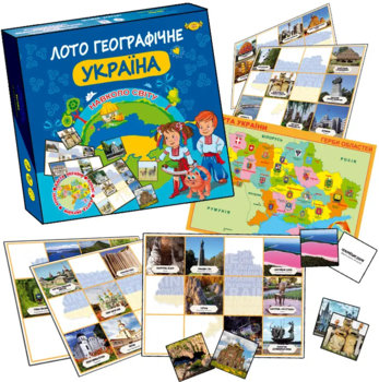 Настольная игра ПК Мастер Лото географическое - Украина - Pampik