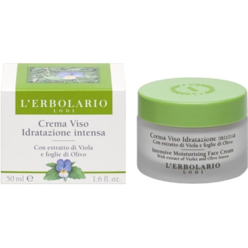 Крем для обличчя L'Erbolario Crema Viso Idratazione Intensa з фіалкою та листям оливи, для інтенсивного зволоження, 50 мл - Pampik