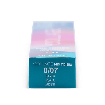 Корректирующая крем-краска для волос Lakme Collage Mix Tones оттенок 0/07 серебро, 60 мл - Pampik - 6