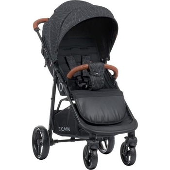 Коляска El Camino X4 ME 1024 Black Lines, черная (25430) - Pampik