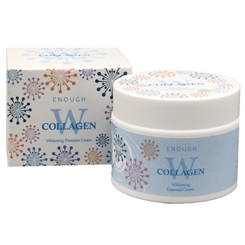 Крем для обличчя Enough W Collagen Whitening Premium Cream Освітлювальний, 50 мл - Pampik