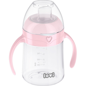 Кружка-непроливайка Lovi Моя первая кружка с носиком, 150 мл, розовый (35/353) - Pampik