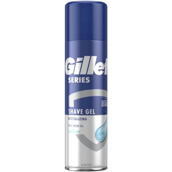 Гель для гоління Gillette Series Відновлюючий із зеленим чаєм, 200 мл - Pampik