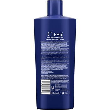 Шампунь для мужчин Clear Ледяная свежесть с ментолом, против перхоти, 610 мл - Pampik - 2