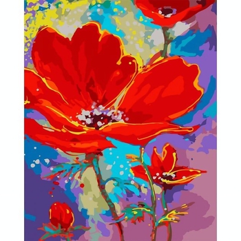 Картина за номерами Santi Яскраві маки, 40х50 см (954490) - Pampik