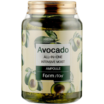 Сыворотка для лица FarmStay Avocado All-In-One Intensive Moist Ampoule с авокадо 250 мл - Pampik