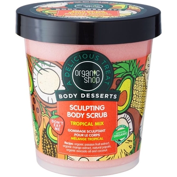 Антицеллюлитный скраб для тела Organic Shop Body Desserts Tropical Mix Тропический мармелад 450 мл - Pampik