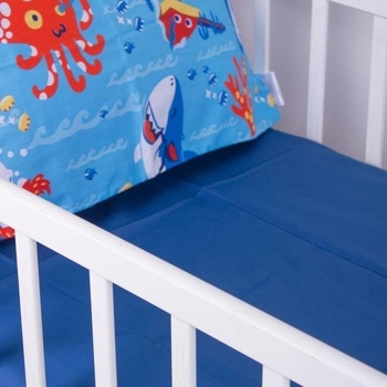 Простирадло MirSon Kids Time Сатін, 22-1314, Cerulean - Pampik - 3