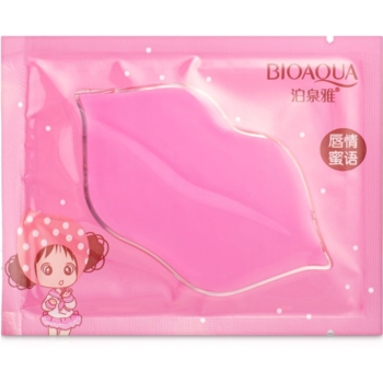 Увлажняющая гидрогелевая маска для губ Bioaqua, 8 г - Pampik