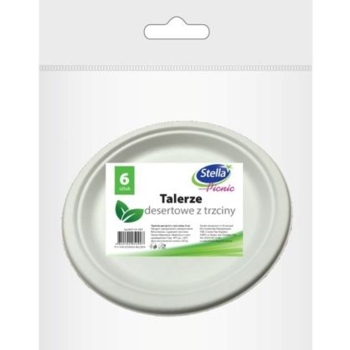 Набір одноразових тарілок Stella Еко десертні, 17 см, 6 шт. - Pampik