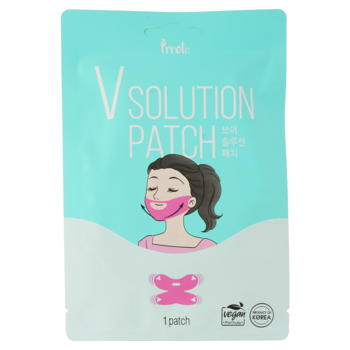 Патч-маска для корекції овалу обличчя Prreti V Solution Patch 1 шт. - Pampik