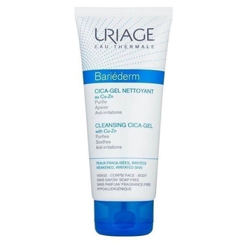 Очищаючий цика-гель для тіла Uriage Bariéderm Cleansing Cica-Gel Cu-Zn для сухої та атопічної шкіри, 200 мл - Pampik